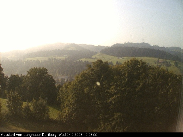 Webcam-Bild: Aussicht vom Dorfberg in Langnau 20080924-100500