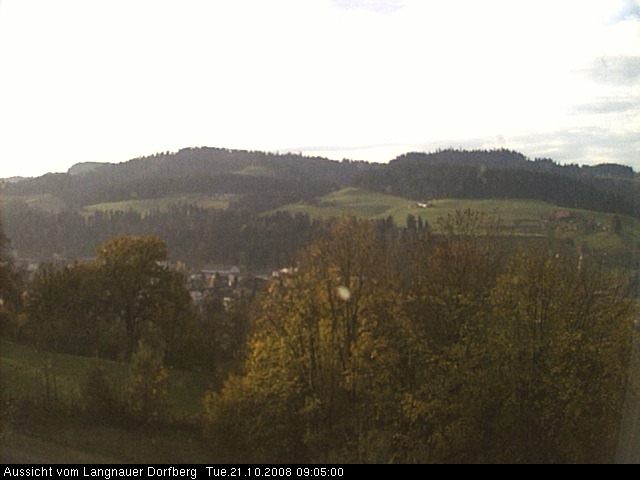 Webcam-Bild: Aussicht vom Dorfberg in Langnau 20081021-090500
