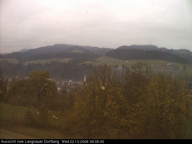 Webcam-Bild: Aussicht vom Dorfberg in Langnau 20081022-080500