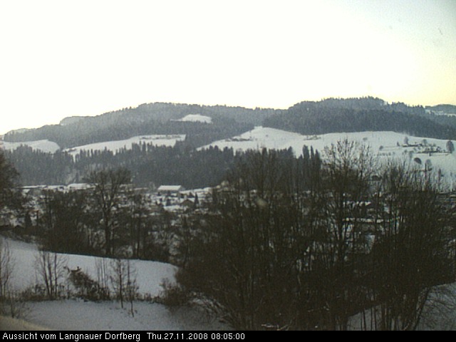 Webcam-Bild: Aussicht vom Dorfberg in Langnau 20081127-080500