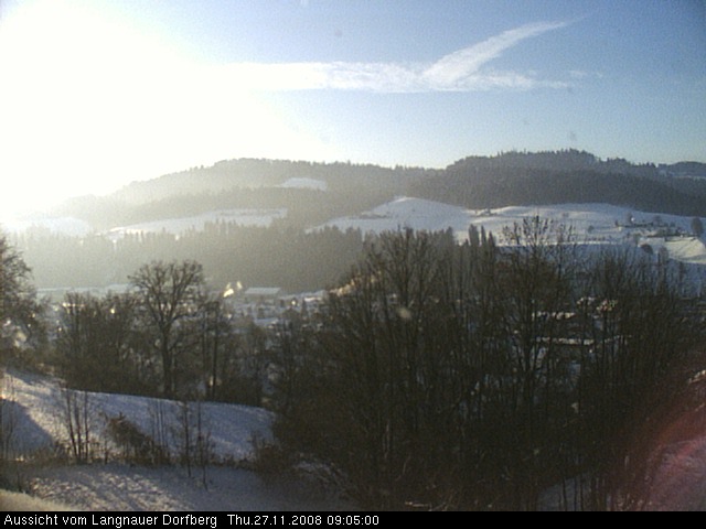Webcam-Bild: Aussicht vom Dorfberg in Langnau 20081127-090500