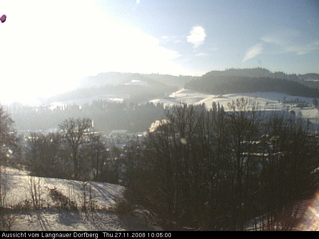 Webcam-Bild: Aussicht vom Dorfberg in Langnau 20081127-100500