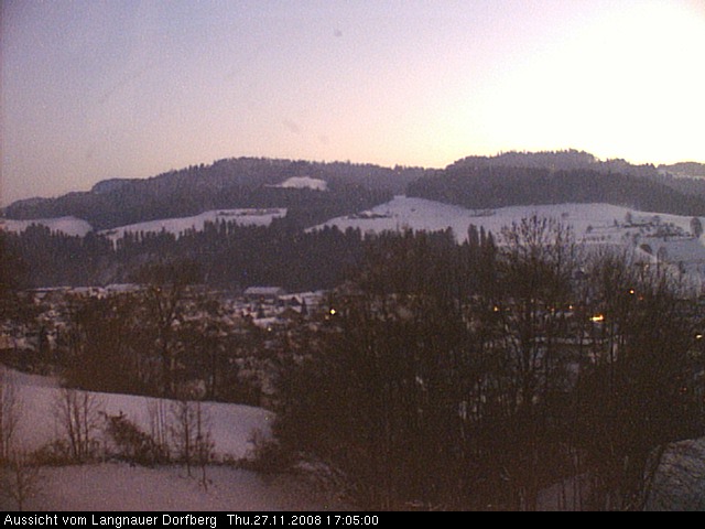 Webcam-Bild: Aussicht vom Dorfberg in Langnau 20081127-170500