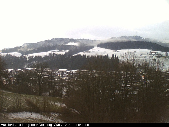 Webcam-Bild: Aussicht vom Dorfberg in Langnau 20081207-080500