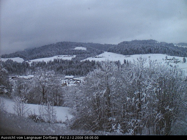 Webcam-Bild: Aussicht vom Dorfberg in Langnau 20081212-080500