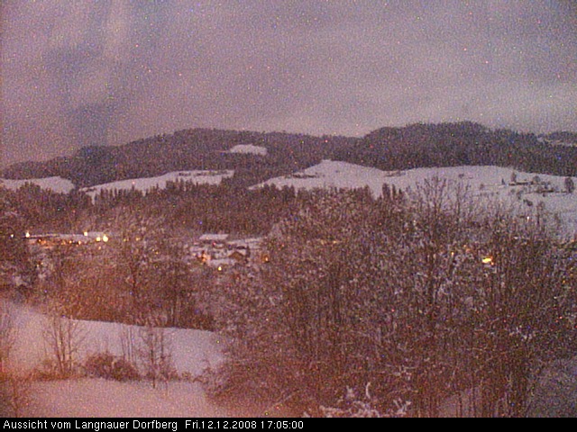 Webcam-Bild: Aussicht vom Dorfberg in Langnau 20081212-170500