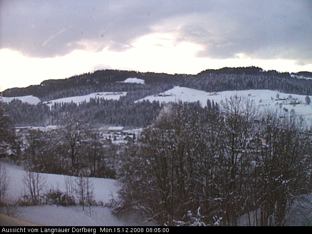 Webcam-Bild: Aussicht vom Dorfberg in Langnau 20081215-080500