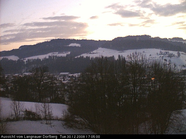 Webcam-Bild: Aussicht vom Dorfberg in Langnau 20081230-170500