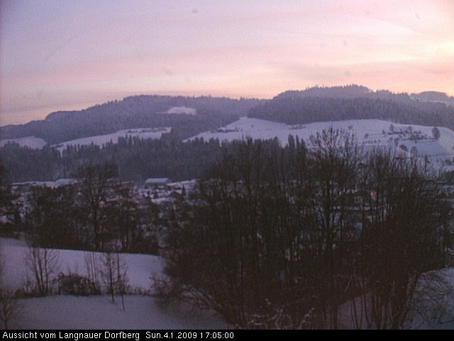 Webcam-Bild: Aussicht vom Dorfberg in Langnau 20090104-170500