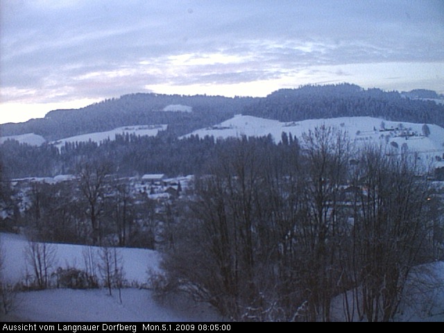 Webcam-Bild: Aussicht vom Dorfberg in Langnau 20090105-080500