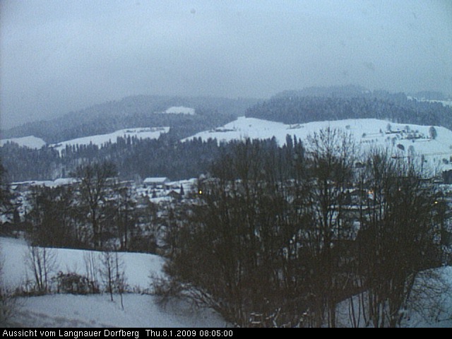 Webcam-Bild: Aussicht vom Dorfberg in Langnau 20090108-080500