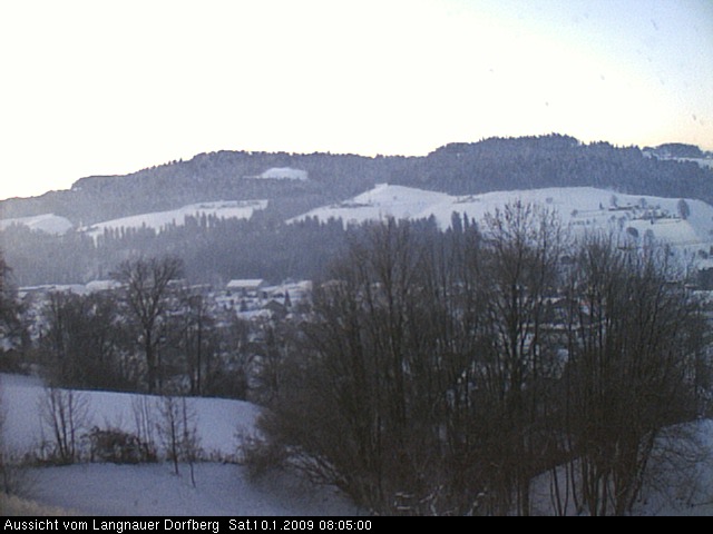 Webcam-Bild: Aussicht vom Dorfberg in Langnau 20090110-080500
