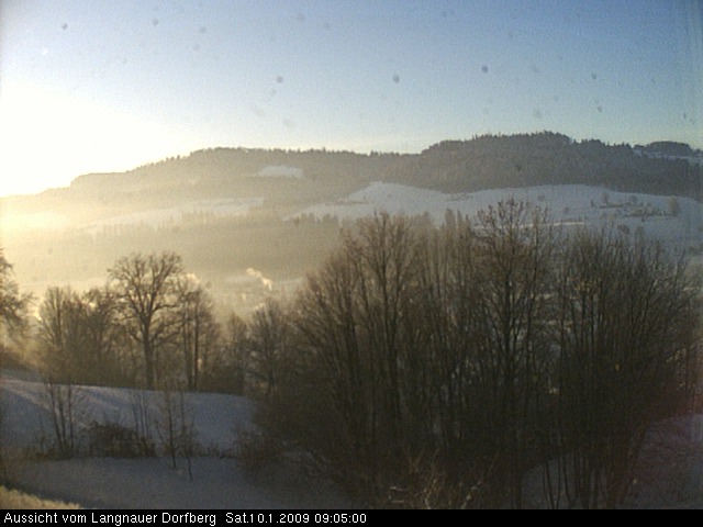 Webcam-Bild: Aussicht vom Dorfberg in Langnau 20090110-090500