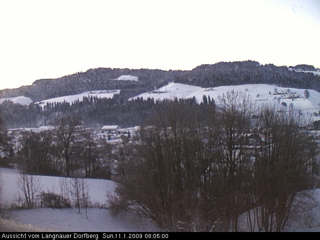Webcam-Bild: Aussicht vom Dorfberg in Langnau 20090111-080500