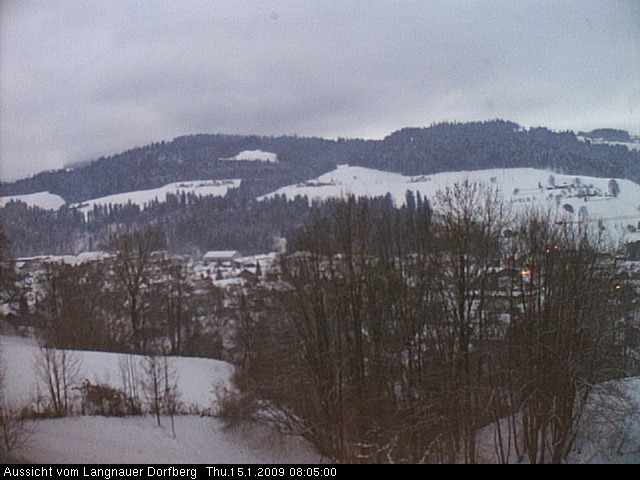 Webcam-Bild: Aussicht vom Dorfberg in Langnau 20090115-080500