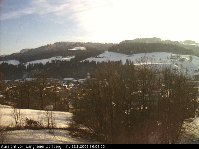 Webcam-Bild: Aussicht vom Dorfberg in Langnau 20090122-160500
