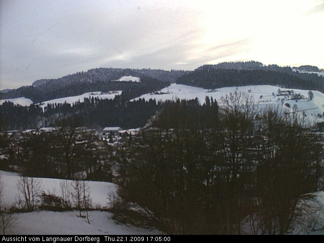 Webcam-Bild: Aussicht vom Dorfberg in Langnau 20090122-170500