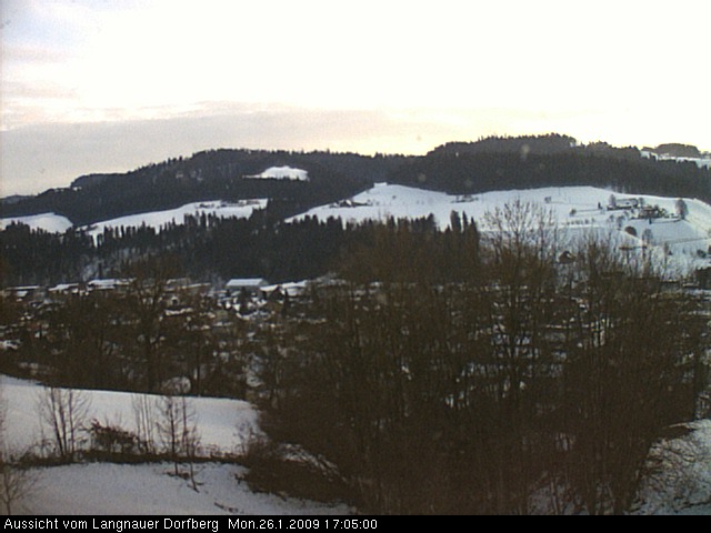 Webcam-Bild: Aussicht vom Dorfberg in Langnau 20090126-170500