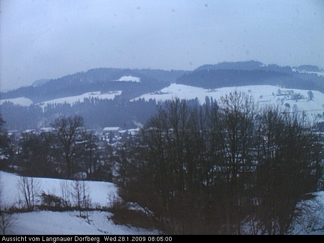 Webcam-Bild: Aussicht vom Dorfberg in Langnau 20090128-080500