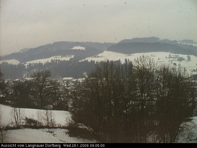 Webcam-Bild: Aussicht vom Dorfberg in Langnau 20090128-090500