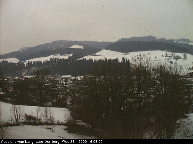 Webcam-Bild: Aussicht vom Dorfberg in Langnau 20090128-160500