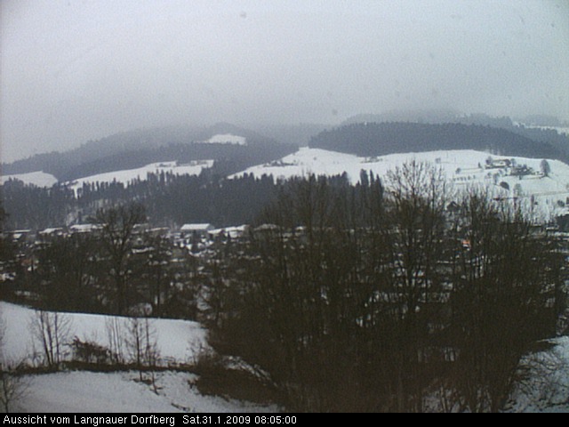 Webcam-Bild: Aussicht vom Dorfberg in Langnau 20090131-080500