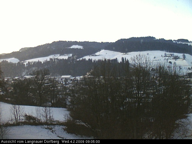 Webcam-Bild: Aussicht vom Dorfberg in Langnau 20090204-090500