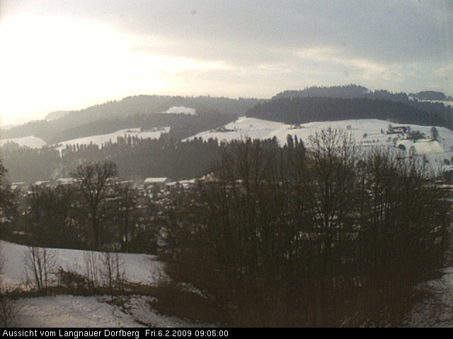 Webcam-Bild: Aussicht vom Dorfberg in Langnau 20090206-090500