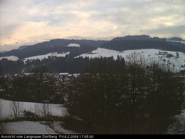 Webcam-Bild: Aussicht vom Dorfberg in Langnau 20090206-170500