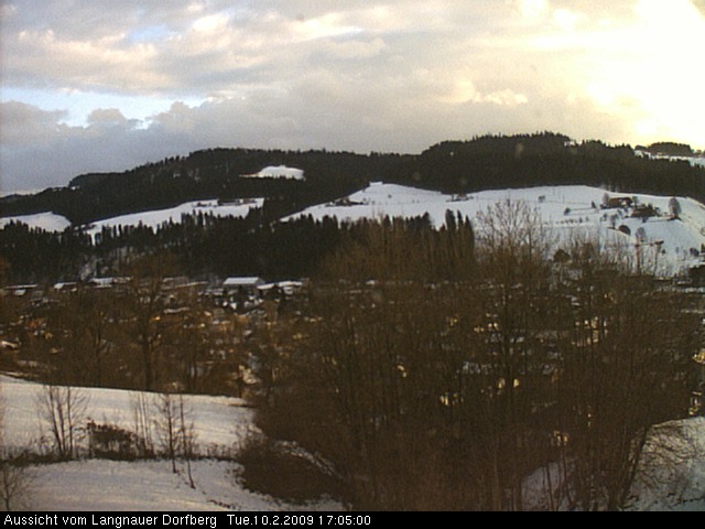 Webcam-Bild: Aussicht vom Dorfberg in Langnau 20090210-170500