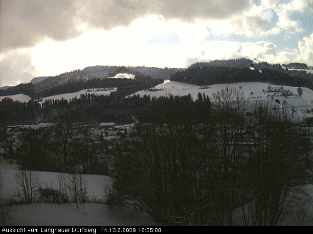 Webcam-Bild: Aussicht vom Dorfberg in Langnau 20090213-120500