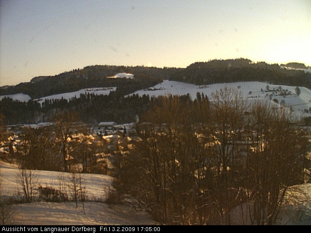 Webcam-Bild: Aussicht vom Dorfberg in Langnau 20090213-170500