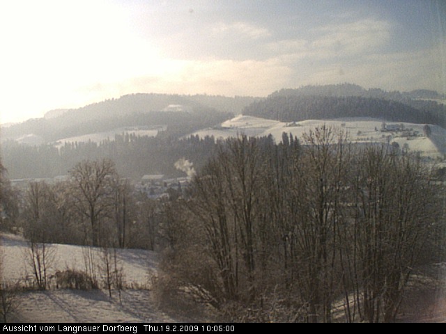Webcam-Bild: Aussicht vom Dorfberg in Langnau 20090219-100500