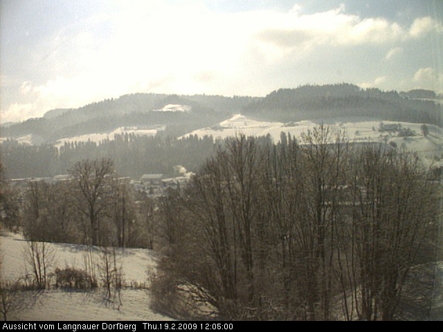 Webcam-Bild: Aussicht vom Dorfberg in Langnau 20090219-120500