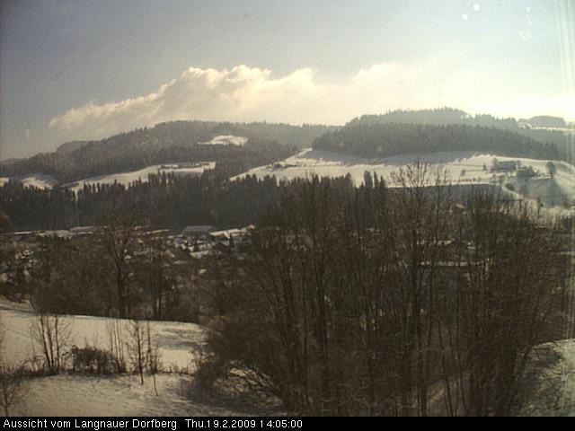 Webcam-Bild: Aussicht vom Dorfberg in Langnau 20090219-140500