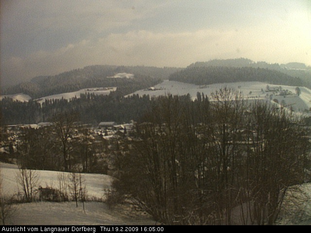 Webcam-Bild: Aussicht vom Dorfberg in Langnau 20090219-160500