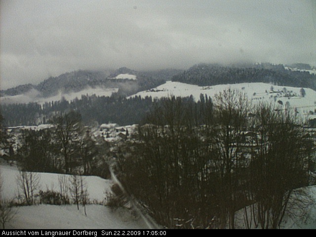 Webcam-Bild: Aussicht vom Dorfberg in Langnau 20090222-170500