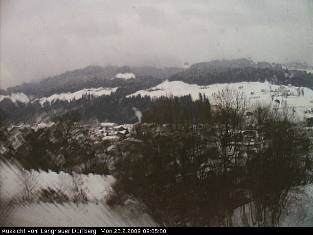 Webcam-Bild: Aussicht vom Dorfberg in Langnau 20090223-090500
