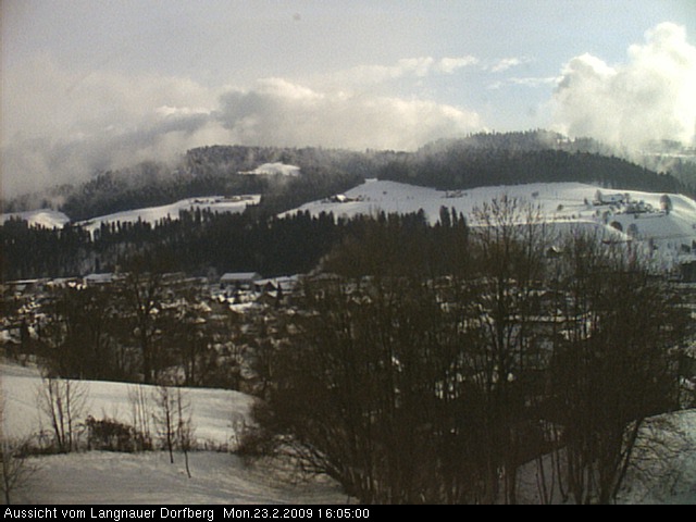 Webcam-Bild: Aussicht vom Dorfberg in Langnau 20090223-160500