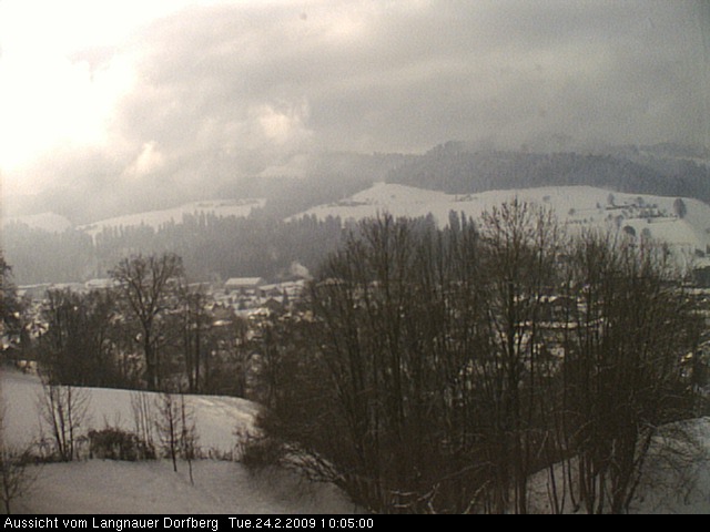 Webcam-Bild: Aussicht vom Dorfberg in Langnau 20090224-100500