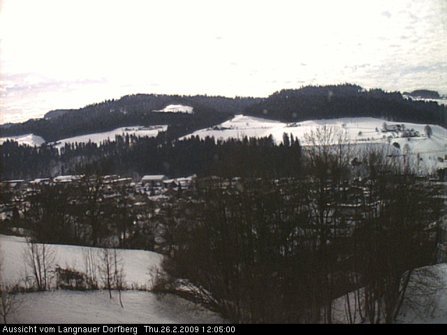 Webcam-Bild: Aussicht vom Dorfberg in Langnau 20090226-120500
