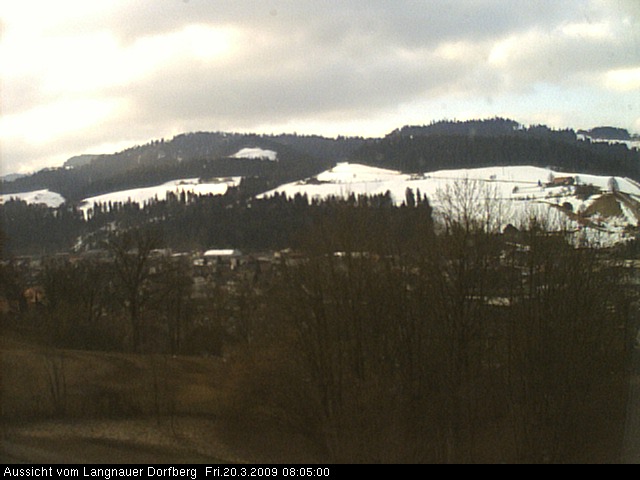 Webcam-Bild: Aussicht vom Dorfberg in Langnau 20090320-080500