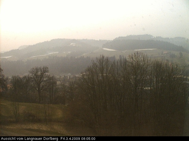 Webcam-Bild: Aussicht vom Dorfberg in Langnau 20090403-080500