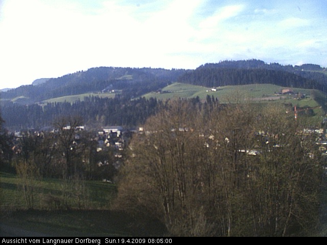 Webcam-Bild: Aussicht vom Dorfberg in Langnau 20090419-080500
