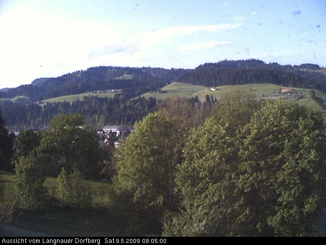 Webcam-Bild: Aussicht vom Dorfberg in Langnau 20090509-080500