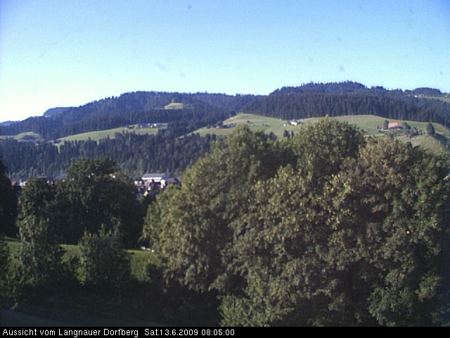 Webcam-Bild: Aussicht vom Dorfberg in Langnau 20090613-080500