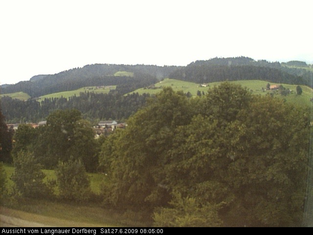 Webcam-Bild: Aussicht vom Dorfberg in Langnau 20090627-080500