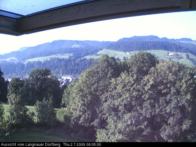 Webcam-Bild: Aussicht vom Dorfberg in Langnau 20090702-080500