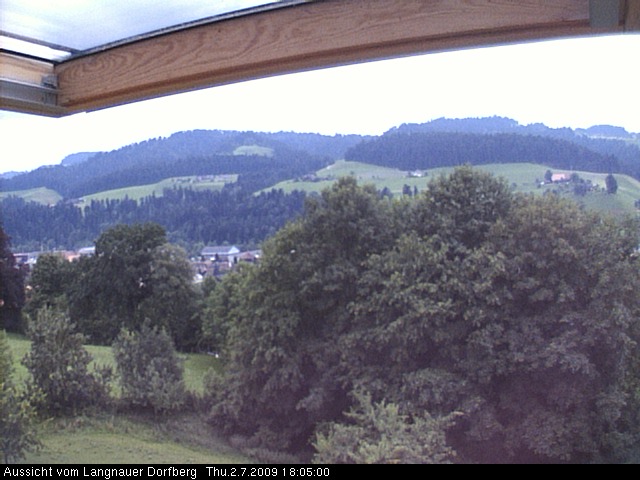 Webcam-Bild: Aussicht vom Dorfberg in Langnau 20090702-180500
