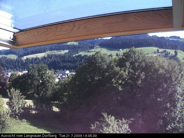 Webcam-Bild: Aussicht vom Dorfberg in Langnau 20090721-180500